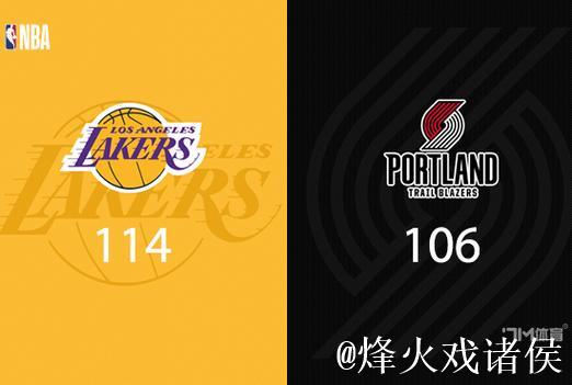 詹姆斯狂轰38分克里斯蒂28分 湖人力克开拓者